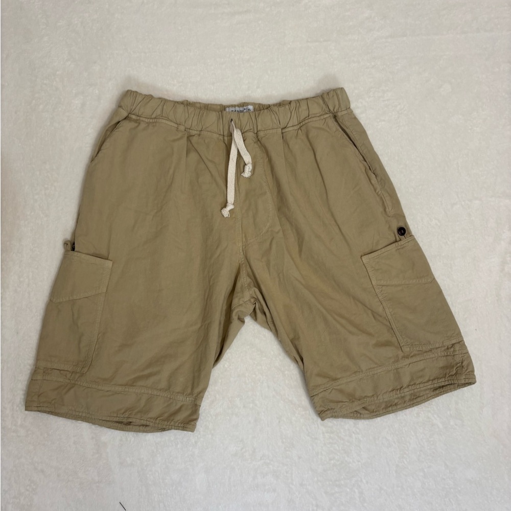 Gauze Unisex Khaki Pull on Yoga beach shorts Size XL